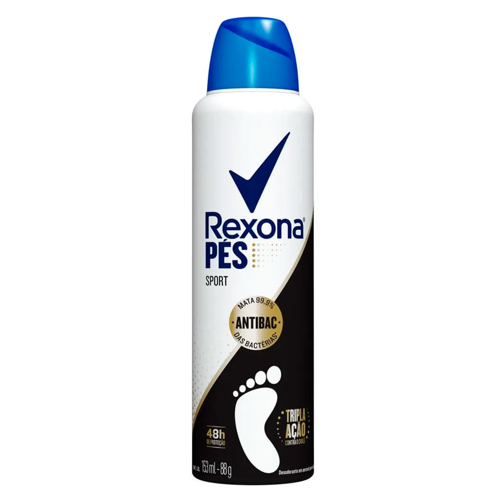 Desodorante Aerosol Rexona Para Os Pés Sport 153ml em Oferta na Shopee