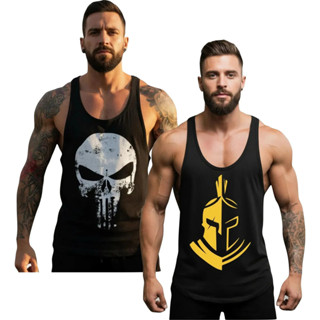 Kit 2 Camiseta Regatas Masculinas Cavada Treino Musculação em Oferta na Shopee