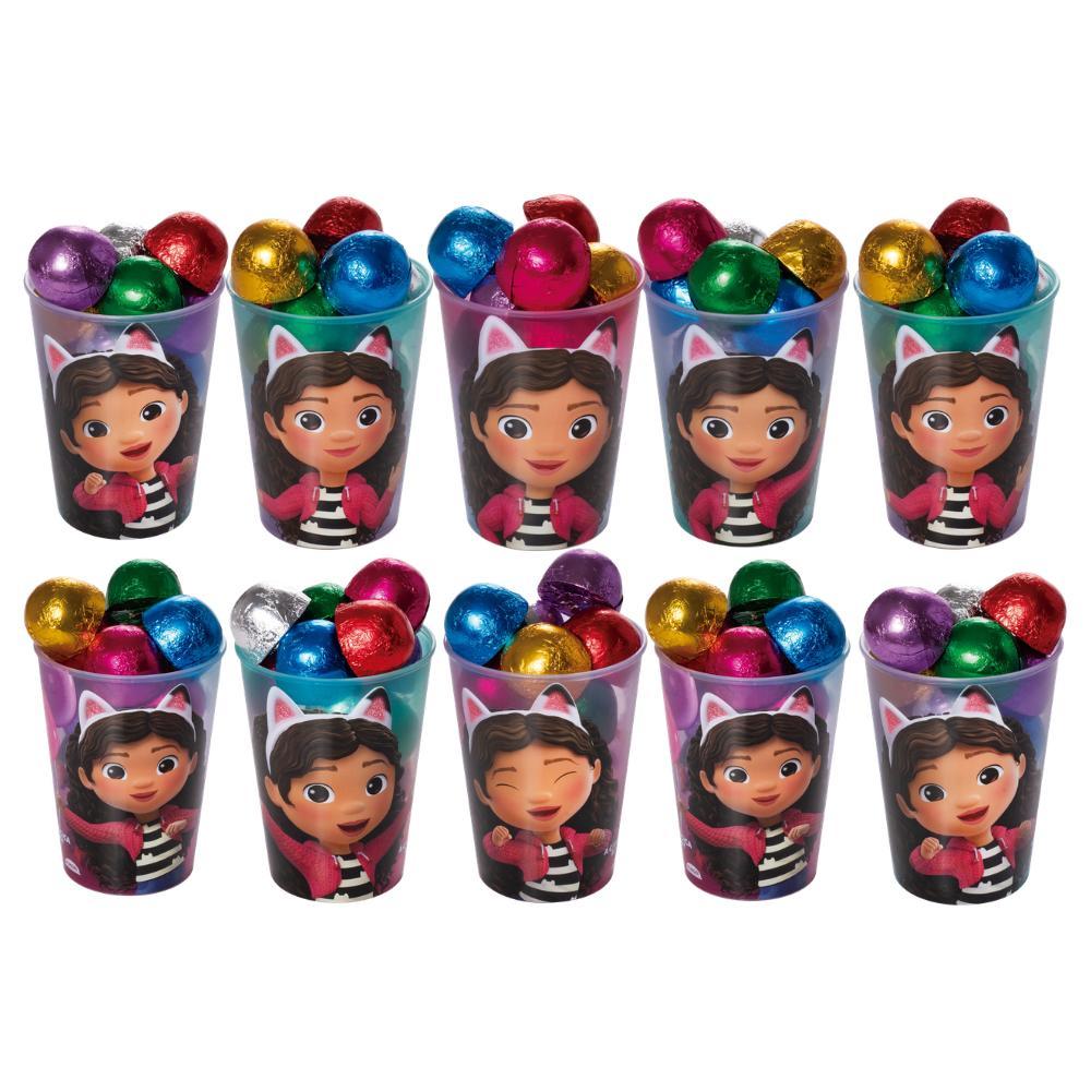 Kit 10 Copos Casa Mágica da Gabby Páscoa Festa Lembrancinha Aniversário Ovos Caseiros Brinde Plasútil em Oferta na Shopee