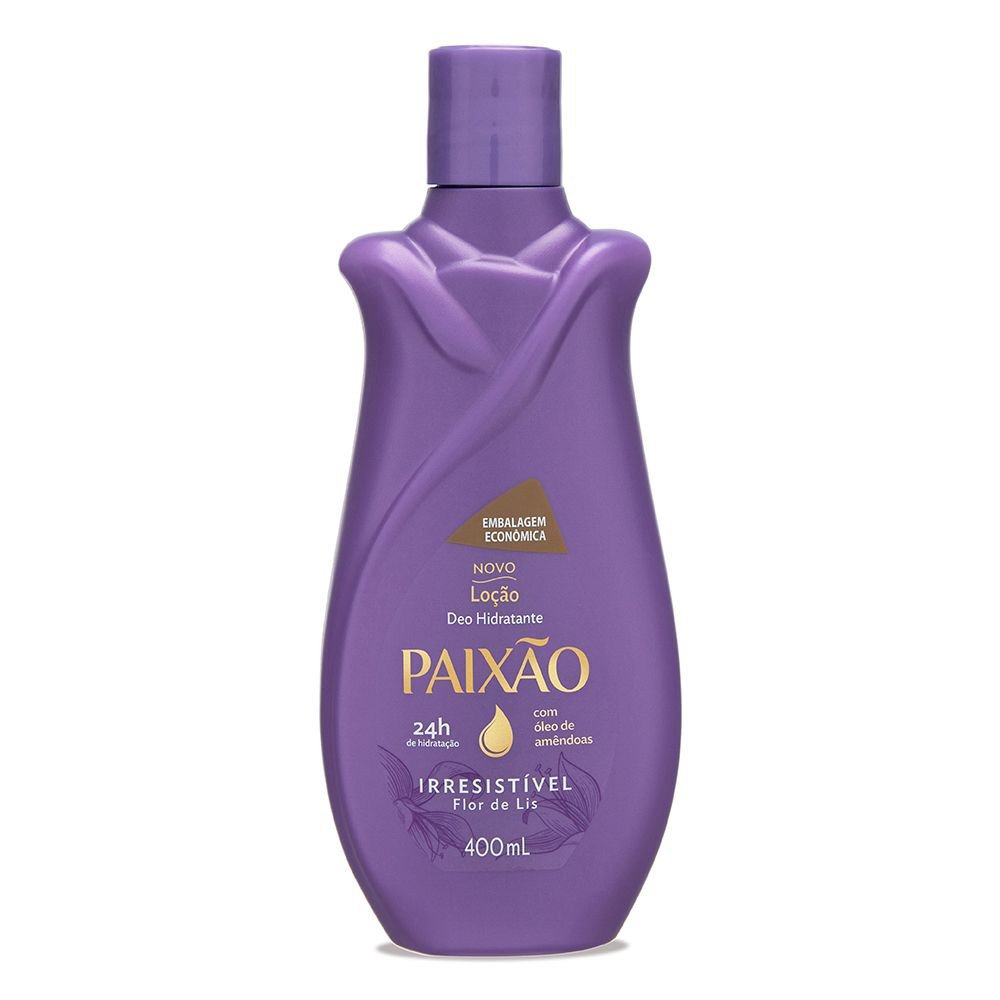 Hidratante Paixão Irresistível com Óleo de Amêndoas Ação Desodorante 400ml em Oferta na Shopee