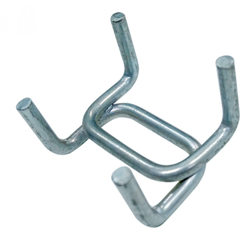 Gancho metálico duplo para painel porta ferramentas 10 unidades - Presto em Oferta na Shopee