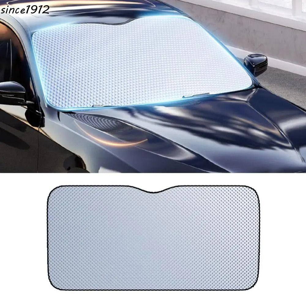 Desce Pára-Brisa Do Carro , Proteção Prateada Para Janela Dianteira Capa Anti-UV Coletor De Sol Automático