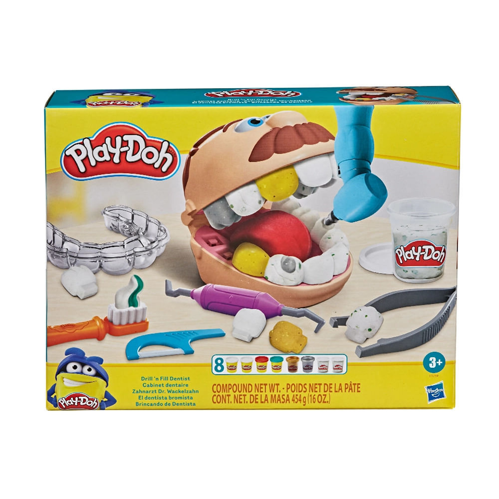 Massa de Modelar Playdoh Conjunto Brincando de Dentista em Oferta na Shopee