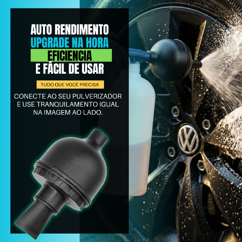Bocal Gerador de Espuma Snow Foam Cannon Para Pulverizador Lavadora Alta Pressão Lavagem Automotiva — imagem 2 de 2