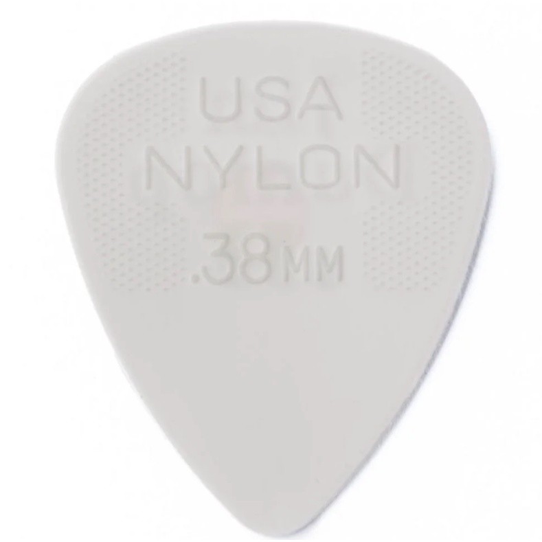 Palheta Dunlop Nylon 0,38mm Branca Violão Guitarra