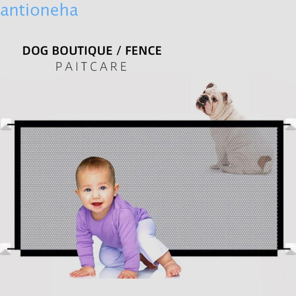 ANTIONEHA Pet Gate Segurança Destacável Gaze Malha Produto De Cuidados Seguros Cerca Protetora Durável Cercas De Barreir