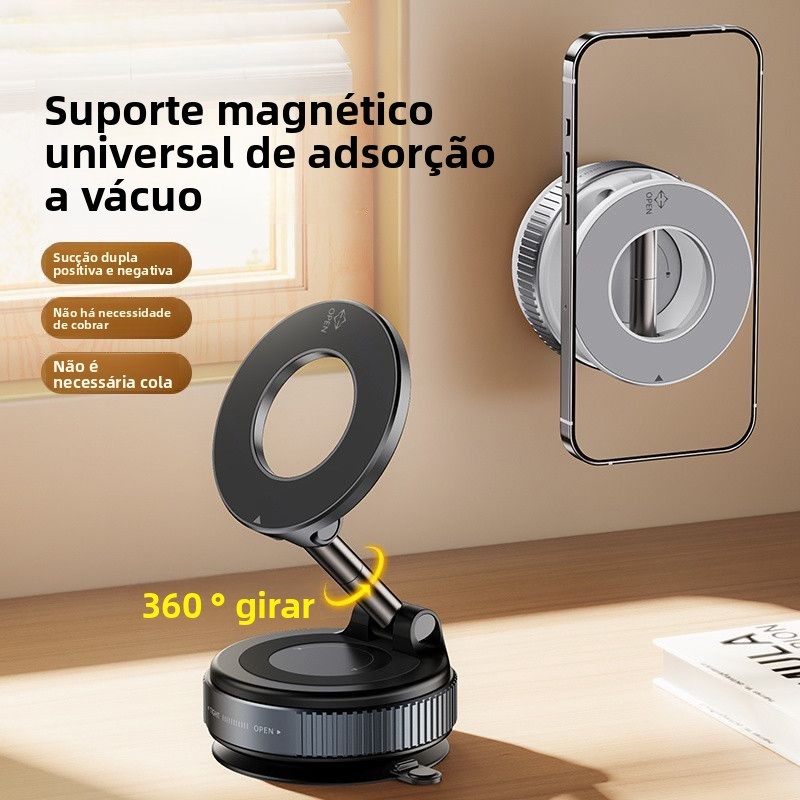 360 °Suporte Magnético Forte Para Telefone Carro Design Dobrável Vácuo Fixação Forte Ajustável/Mesa/Uso Universal