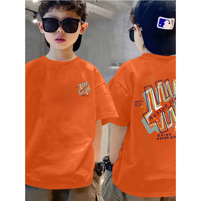 Crianças roupas meninos puro algodão camisetas médio grande crianças na moda novo estilo crianças bonito topos camisetas