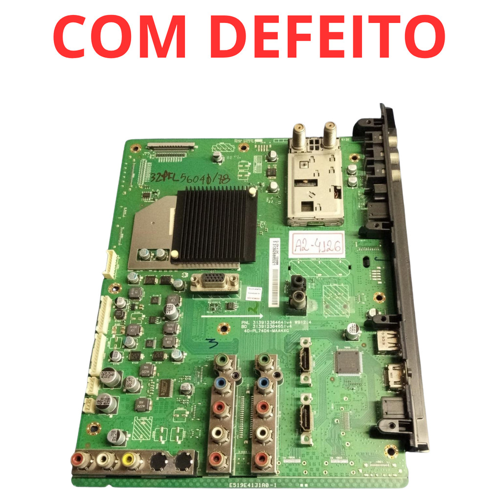 Placa Principal 32pfl5604d/78 32pfl5604 ( com defeito )