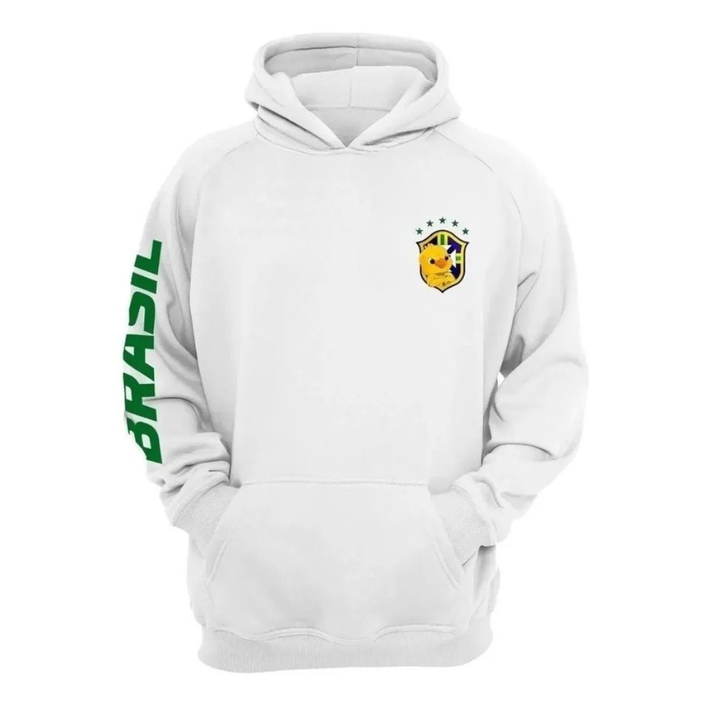 Blusa Brasil Moletom Torcedor Copa do Mundo 2026 Blusa de Frio Feminina Masculina