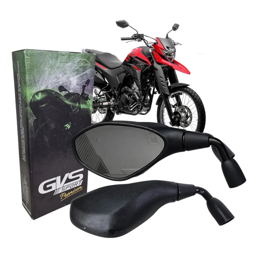 PAR RETROVISORES GS BMW F800 CURTA 90 LENTE CONVEXA FUME PAR H PREMIUM - 8448
