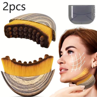 Escova de Drenagem Linfática para Rosto e Corpo, Ferramenta de Massagem Ergonômica, Adequada para Co