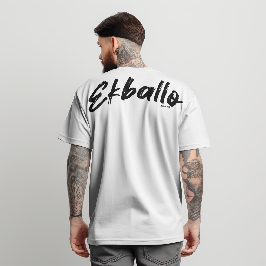 [Camiseta Vintage Masculina Algodão]HYP Camiseta Oversized Streetwear Unisex 100% Algodao  Jesus Cristã Ekballo