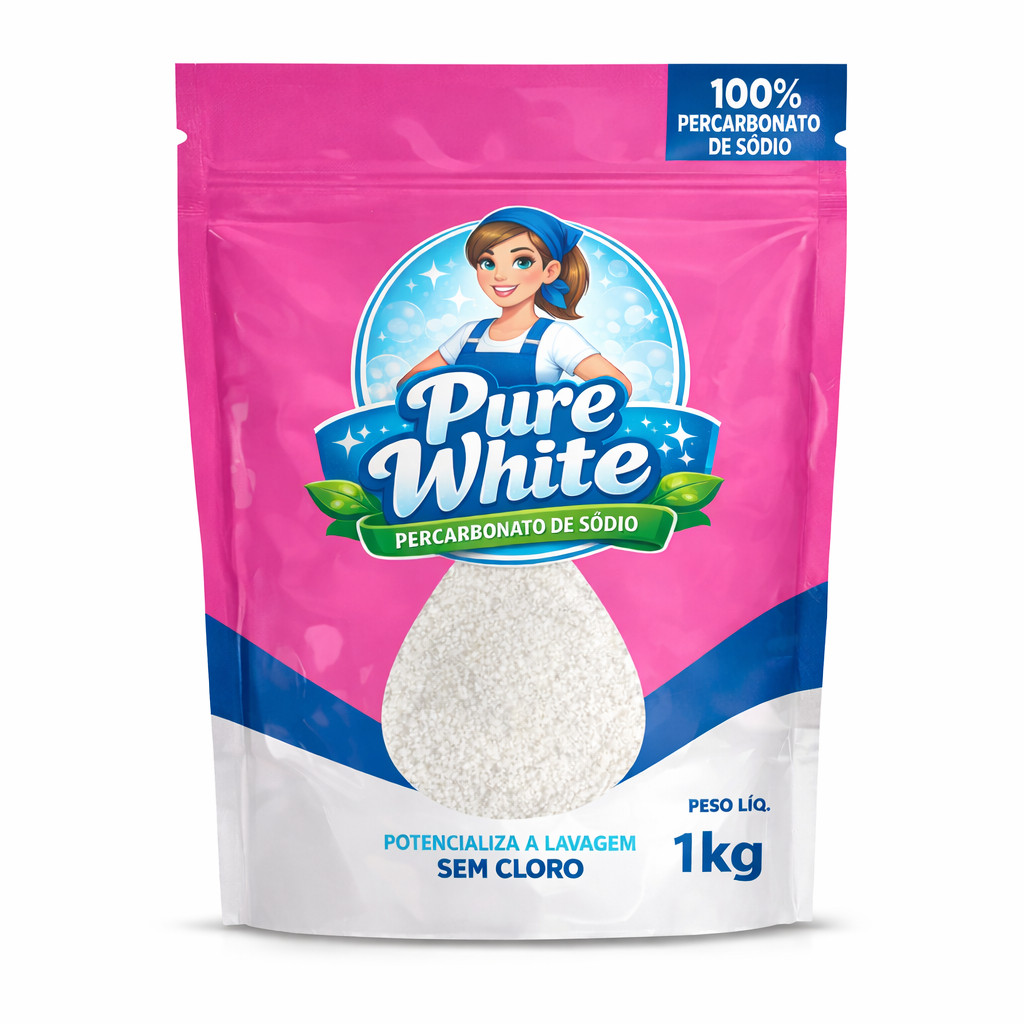 Detalhes do Percarbonato de Sódio 100% Puro Limpeza Em Geral Tira Manchas Roupas Brancas 1kg