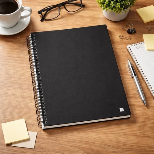Caderno preto 10 matérias com 140 folhas para estudo e faculdade achadinho