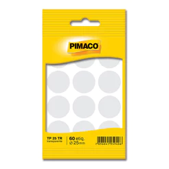 Etiqueta adesiva TP25 transparente Pimaco