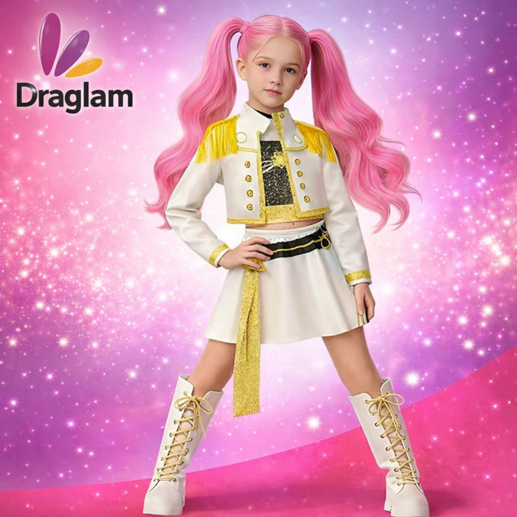 Fantasia Mira Demon Hunter Infantil Fantasia Cosplay Menina