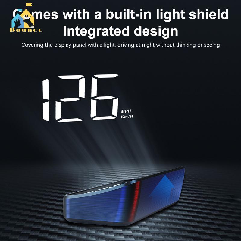 Bbounce Velocímetro De Carro HUD GPS Head Up Display Medidor De Velocidade Digital Projetor De Pára-Brisa Para Veículos 