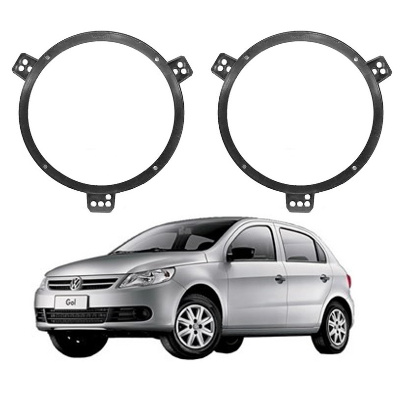 Kit Aro Adaptador para Alto Falante Gol G5 Dianteiro Traseiro