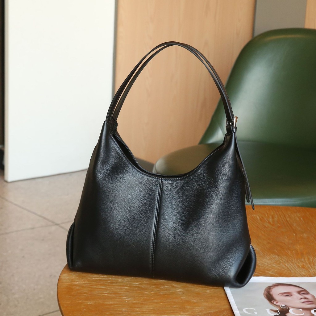 Nova moda bolsa de ombro de couro genuíno senhoras bolsa multifuncional de grande capacidade primeira camada