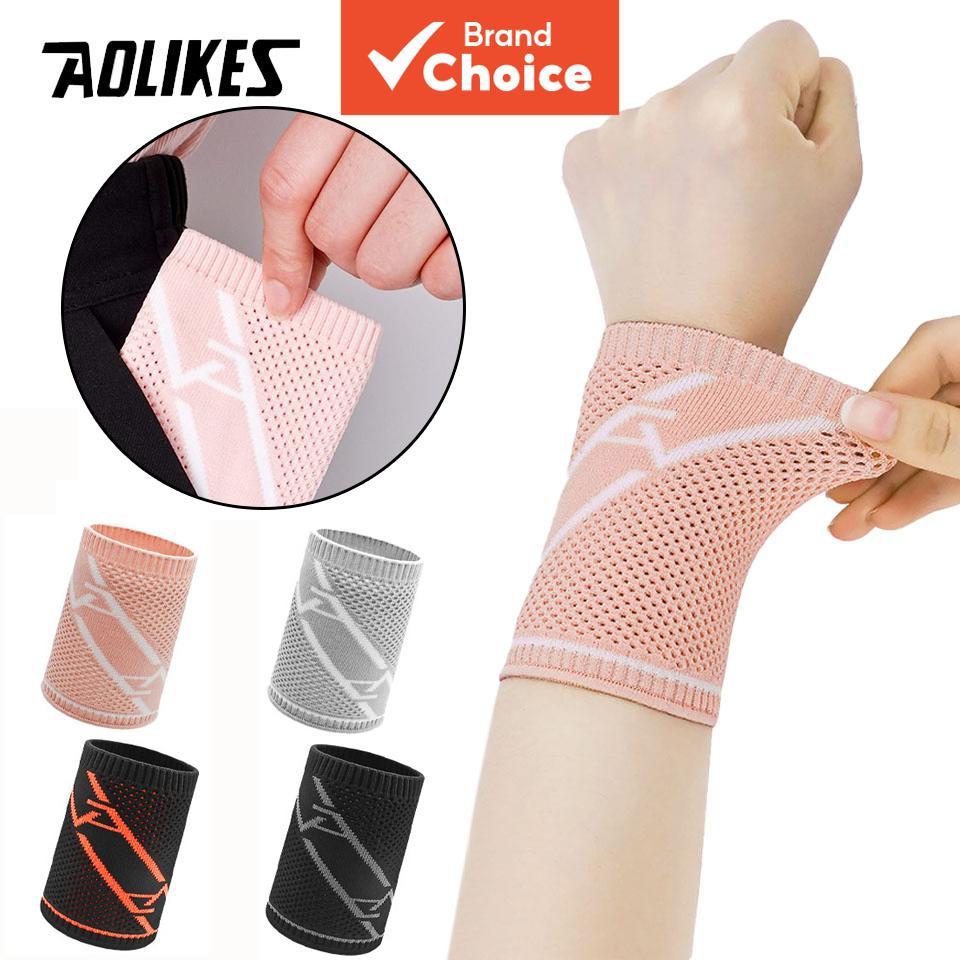  AOLIKES 1Piece Suporte de Pulso de Compressão para Esportes e Fitness, Basquete, Pulso Elástico Respirável, Acessórios