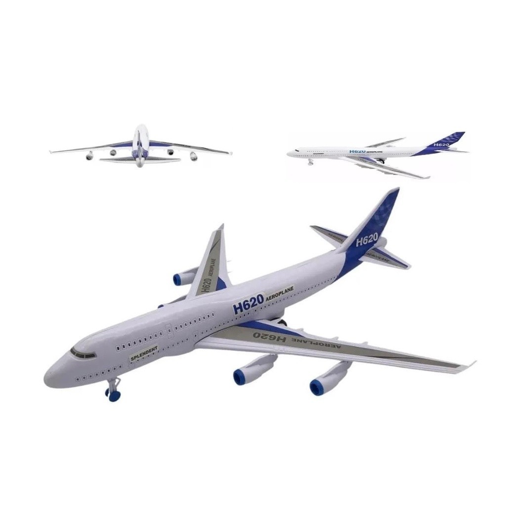 Avião Airbus Boeing De Plastico Para Crianças Com Luz E Som brinquedo em Oferta na Shopee