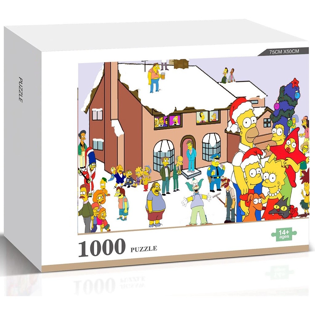 Os Simpsons Homer Simpson Jigsaw Puzzle Adulto Crianças Jogo Intelectual Brinquedo Sala De Estar Decoração Presente W