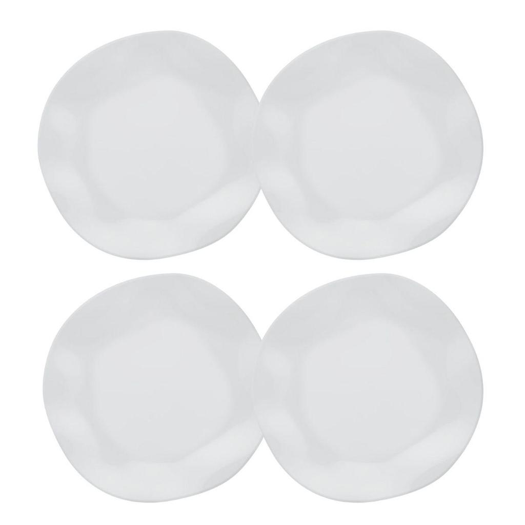 Jogo de 4 Pratos Fundos 22,5 Cm Oxford Ryo White