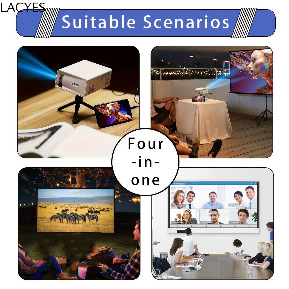 Mini Projetor LACYES , Portátil De Resolução 1080P Com Controle Remoto , Tecnologia LCD