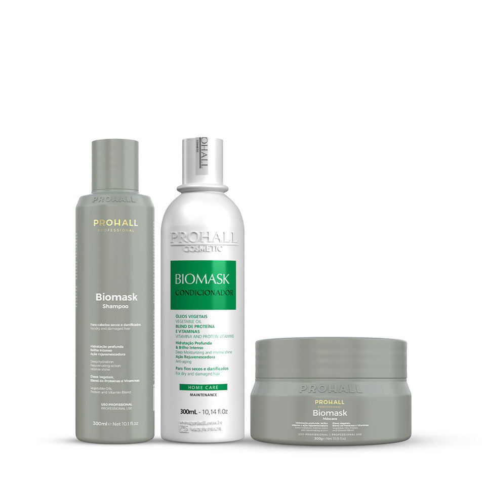 Kit Ultra Hidratante Biomask Máscara 300g