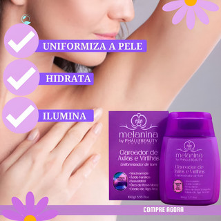 Óleo Clareador De Pele Axilas E Virilhas Melanina Levemente Perfumada Hidrata / Perfuma / Tira Manchas