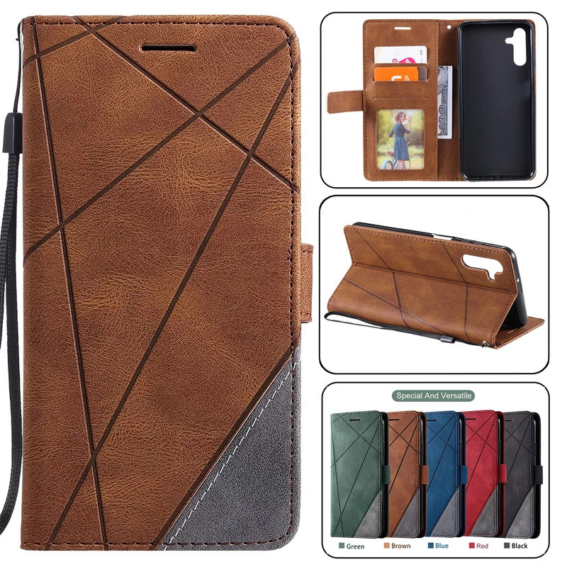 Capa De Couro De Luxo Para Samsung Galaxy S25 Edge S24 Ultra S23 FE S22 S21 S20 
