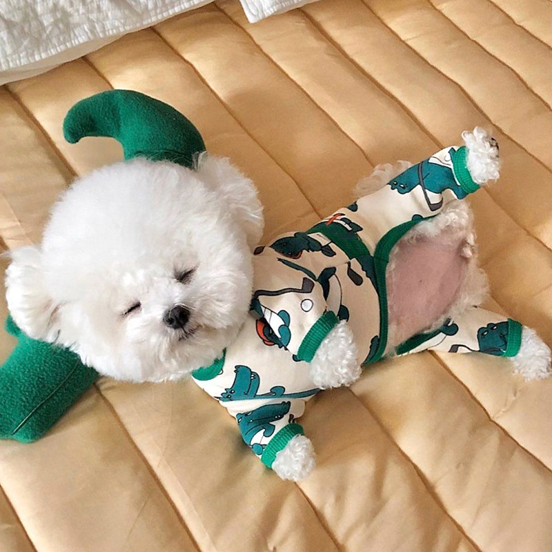 Primavera outono estilo animal de estimação pequeno cão roupas de quatro patas Teddy Bichon Poodle Pomeranian Schnauzer