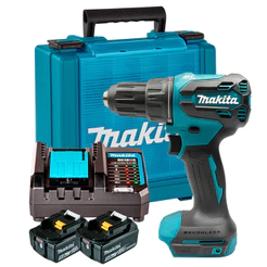 Parafusadeira e Furadeira Impacto 1/2" a Bateria 18V Makita DHP490Z + Kit Energia 2 Baterias 5Ah + Carregador + Maleta