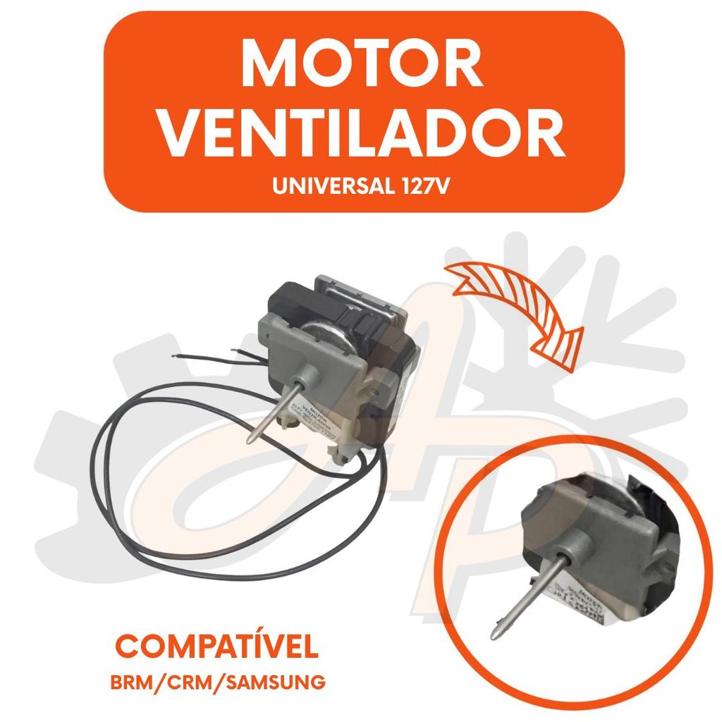 Motor Ventilador Electrolux/brm/crm/samsung Universal 127v