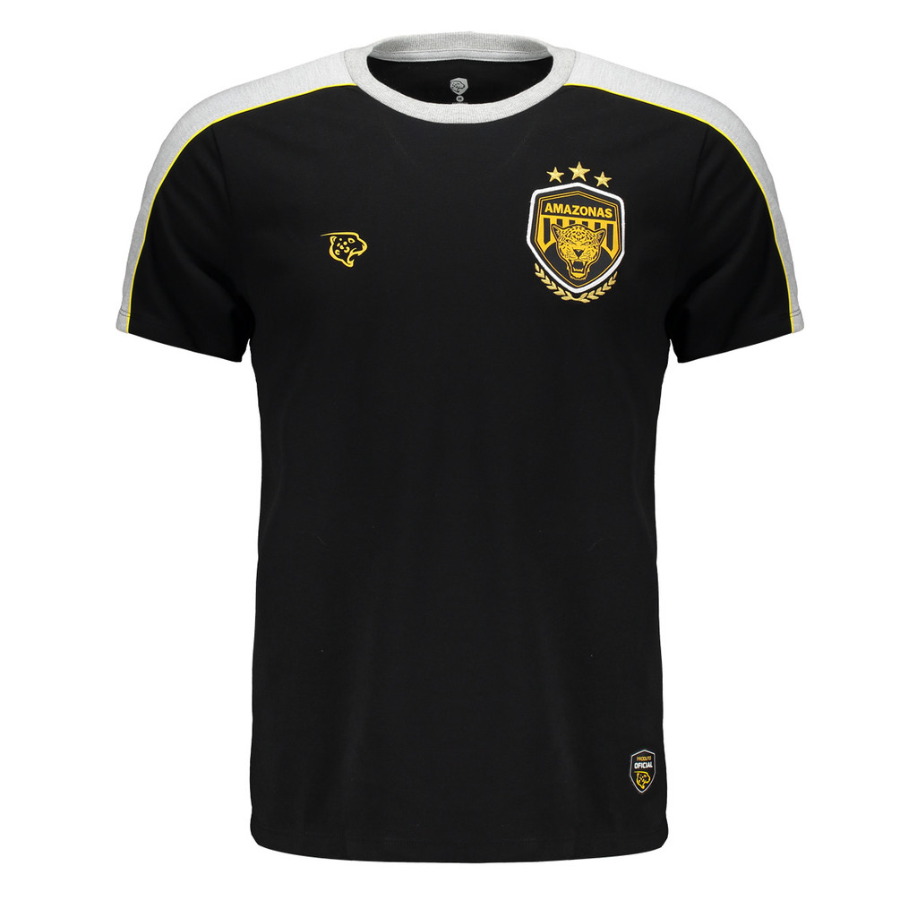 Camisa Onça Amazonas Concentração Atleta 2025 Preta — imagem 2 de 2