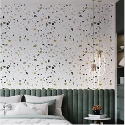 Papel de Parede Granilite Colorido Autocolante Textura Premium Lavável Quarto Sala Cozinha Banheiro