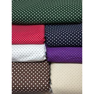 Tecido Tricoline Estampado Poa - 0,50x1,50 em Oferta na Shopee