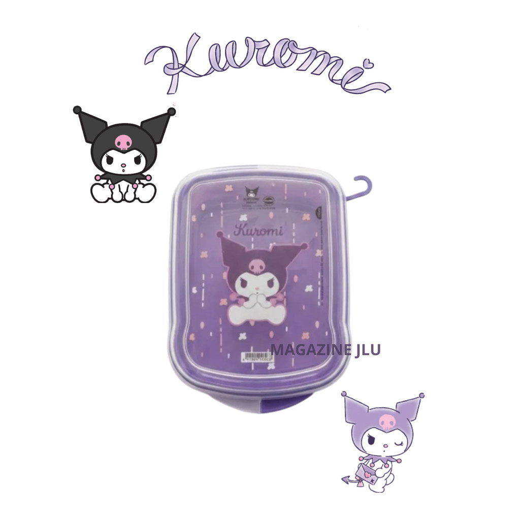 Sanduicheira Kuromi Sanduiche Infantil Escolar Plasútil Lanche Pote Escola