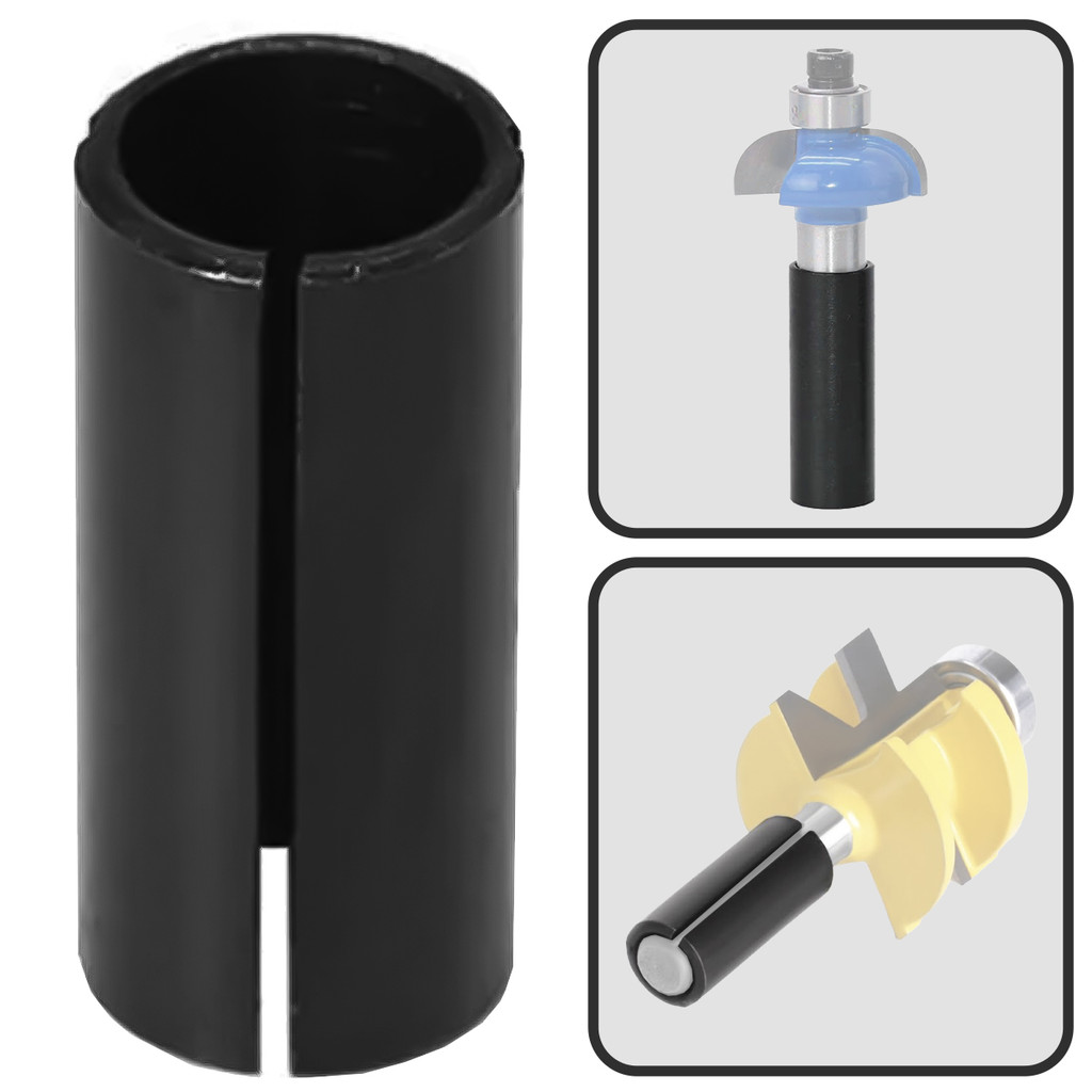 Bucha Redutora 8mm para 6mm Adaptador para Fresa Tupia CNC