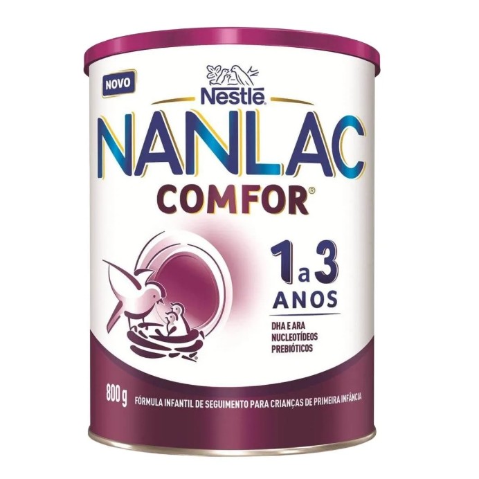 Fórmula Infantil Nanlac Comfor Nestlé 1 a 3 anos 800g