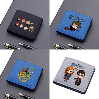 Harry Potter Venda Quente popular Simples casual Dos Desenhos Animados anime Estudante Dobrável Carteira Curta Leve Lona