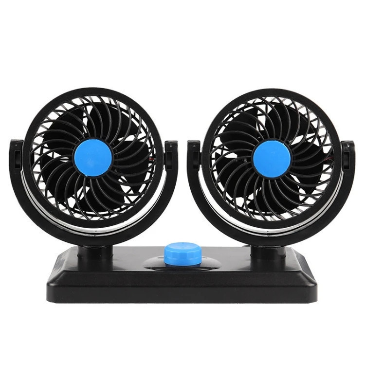 Ventilador Para Carro  Automotivo Duplo Ajustável 24v Veicular Duas Cabeças Rotação 360°