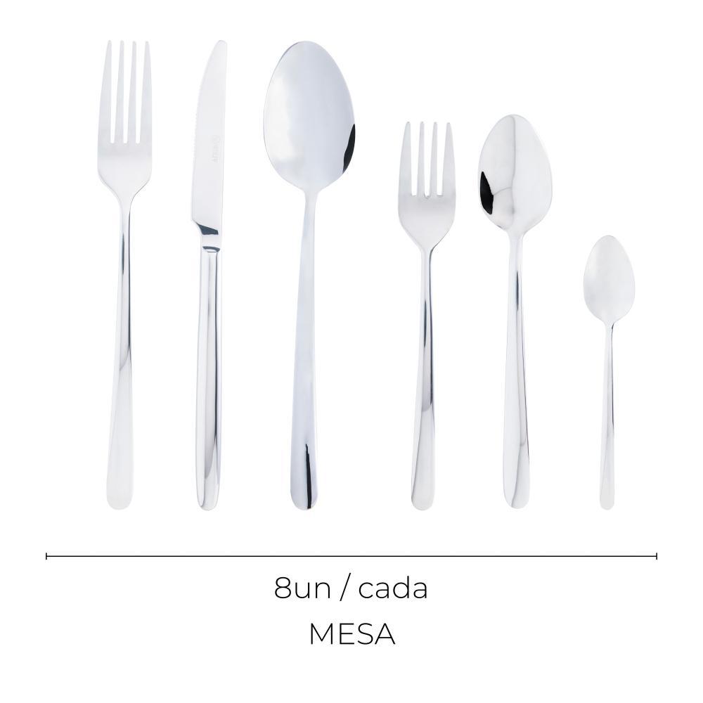 Faqueiro Wolff Viena 54 Peças de Aço Inox em Oferta na Shopee