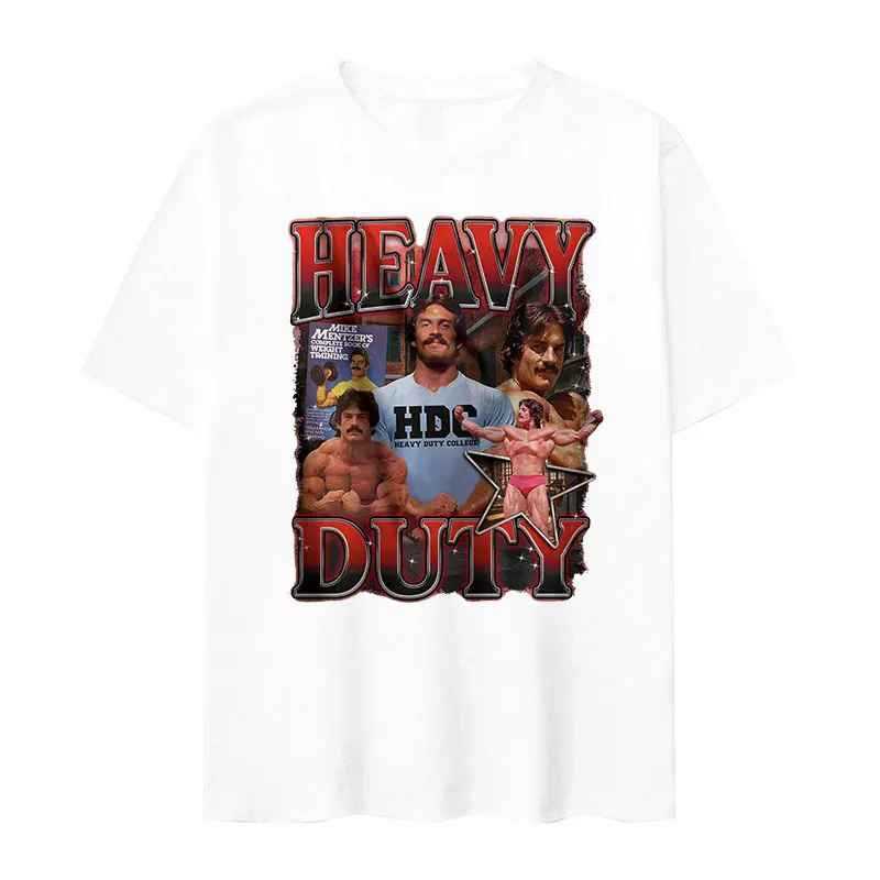Camiseta Masculina Academia Heavy Duty Lançamento 100% algodão Unissex Plus Size Oversized Premium - Estampaê