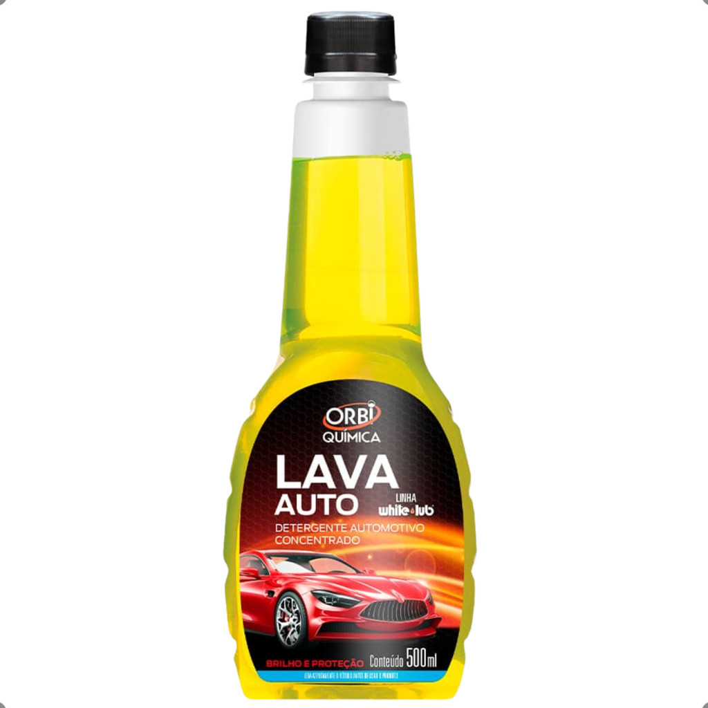 Shampoo Automotivo Lava Auto Orbi Química 500ml Concentrado pH Neutro Brilho Carro Moto em Oferta na Shopee