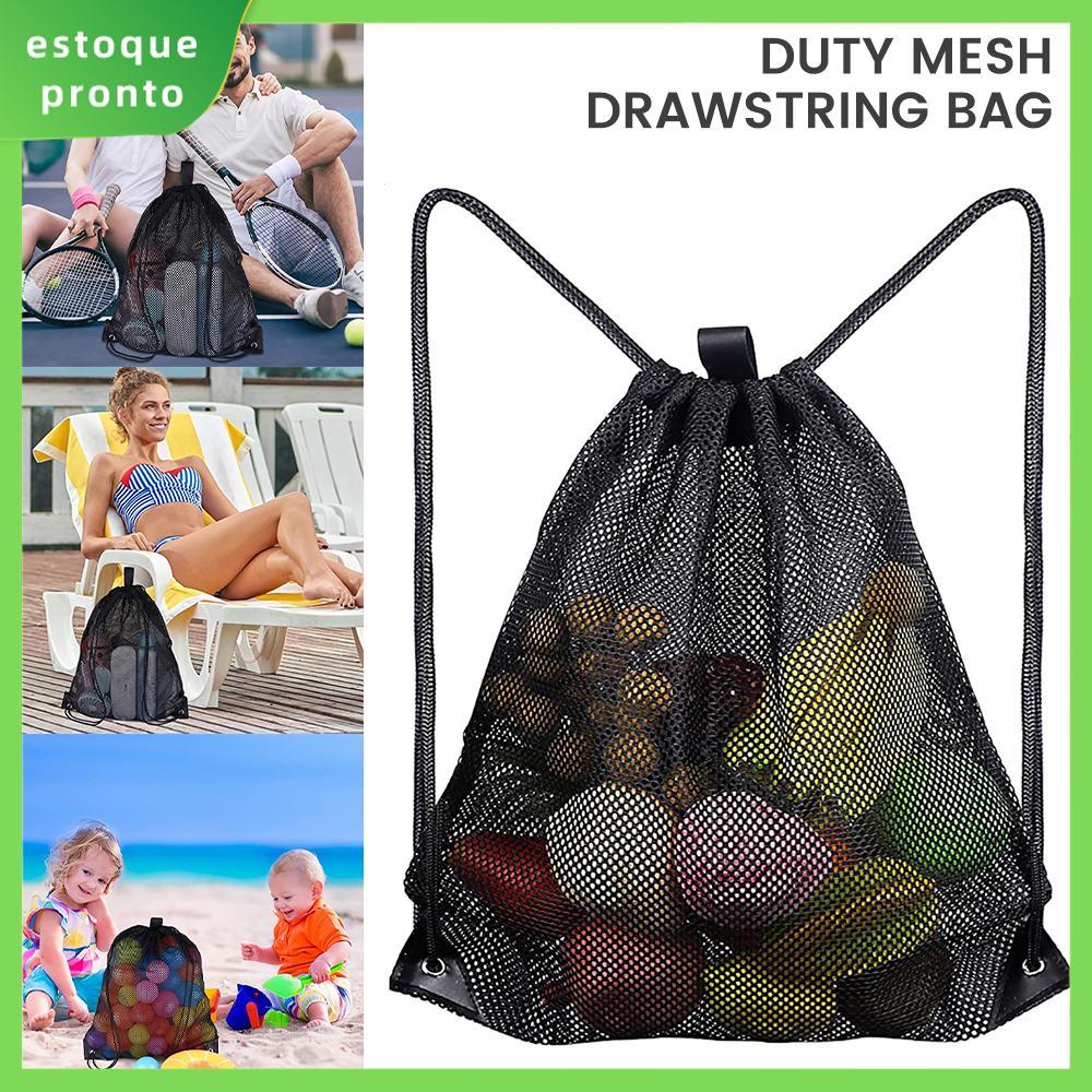 Saco De Cordão De Malha Natação Mochila Leve Armazenamento Náilon Cinch Ginásio SHOPSKC3250