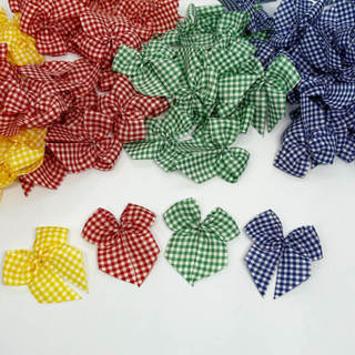 Laço Festa Junina de Tecido  XADREZ- COLORIDO - 20 Unidades - Tecido 100% Poliester em Oferta na Shopee