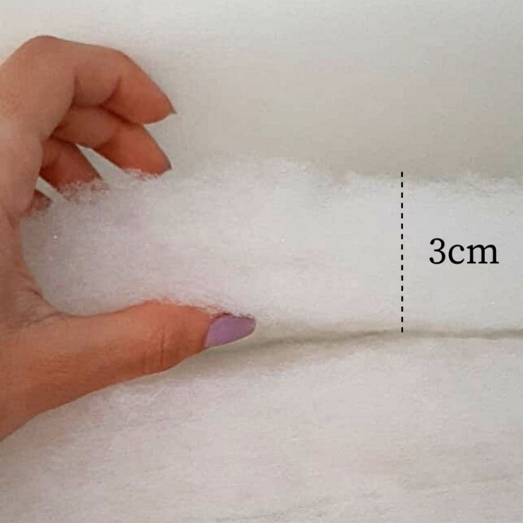 2M de Manta Acrílica Perlon Grossa 3cm Espessura 100g (Gramatura 100) Filtros Aquário Lago Sump - 2m x 1,4m