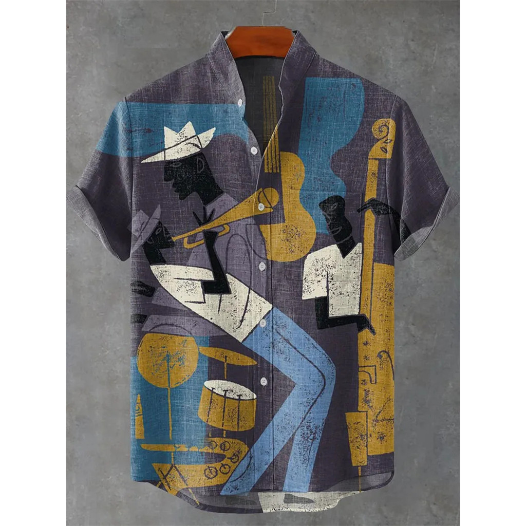 Camisa Havaiana Masculina Com Estampa 3D Verão Havaiano Praia Top Casual Manga Curta Lapela Camisas Estilo Masculino XVB